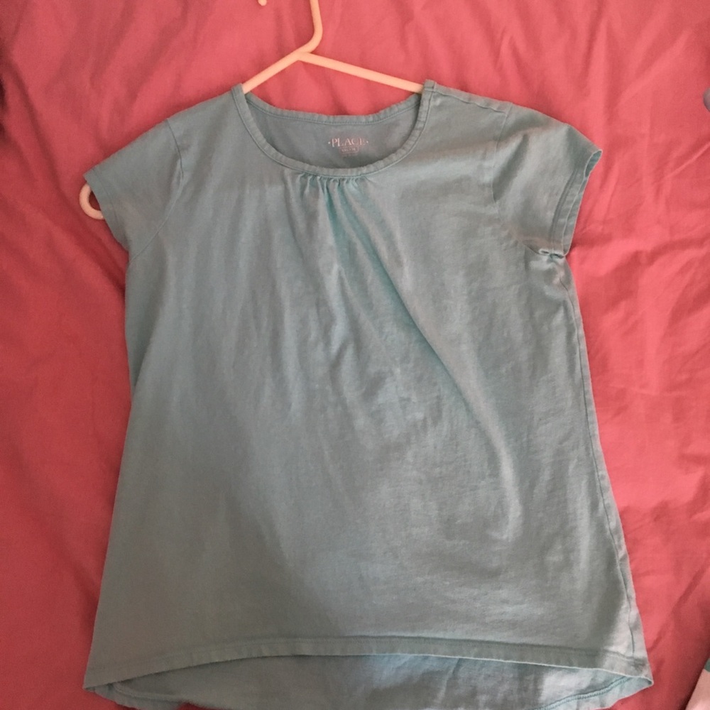 Aquamarine greenish Blue Tee shirt